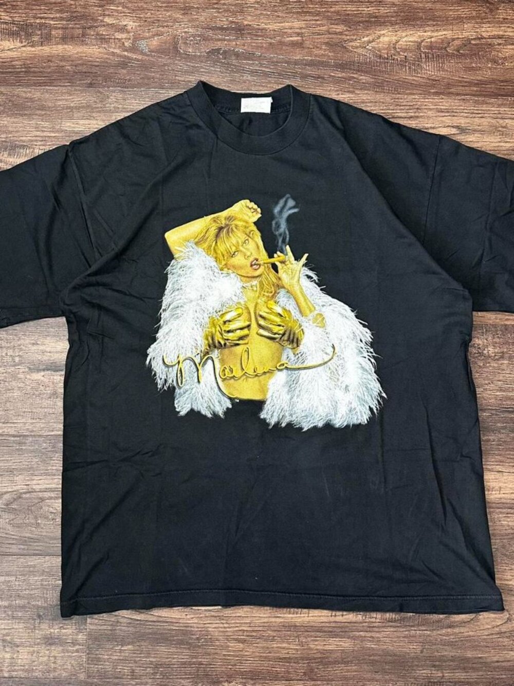 Black Vintage 1996 WWF WWE Marlena Goldust T Shirt Size XL Rare Oversized Made i